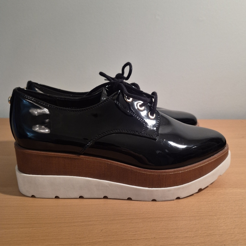 Aldo Black and Brown Platform Shoes